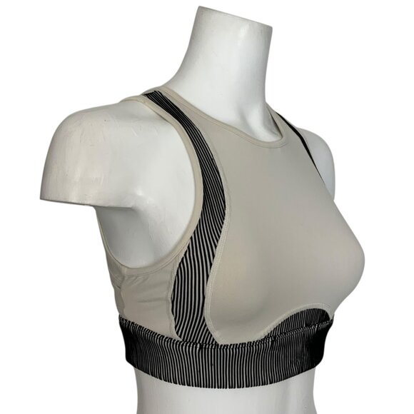 Alo Yoga Electric Sports Bra S Bone Cutout Back Athletic - Picture 4 of 12